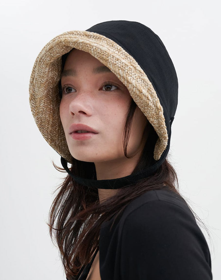 BROWN HAT ROCHA SUMMER BONNET STRAW