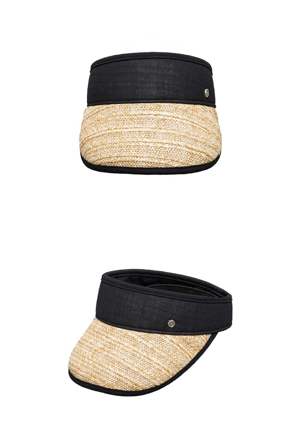 BROWN HAT STRAW SUN VISOR