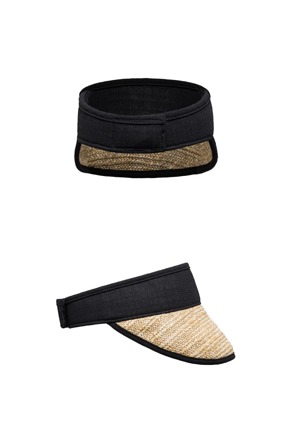 BROWN HAT STRAW SUN VISOR