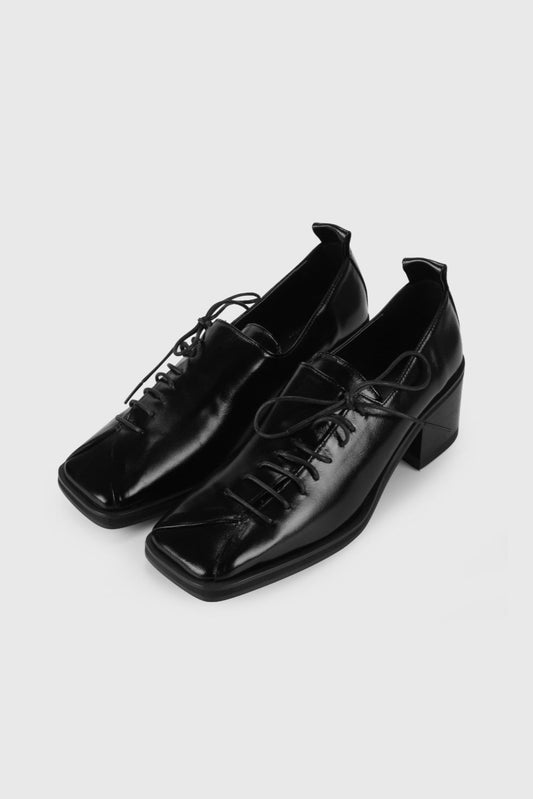 THEN LONDON LOAFER HEEL BLACK