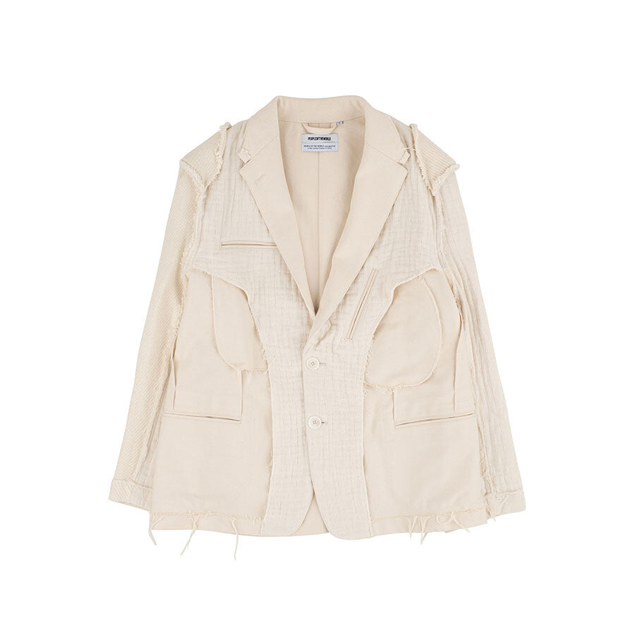 PEOPLE OF THE WORLD ORGANIC COMBI SINGLE JACKET IVORY