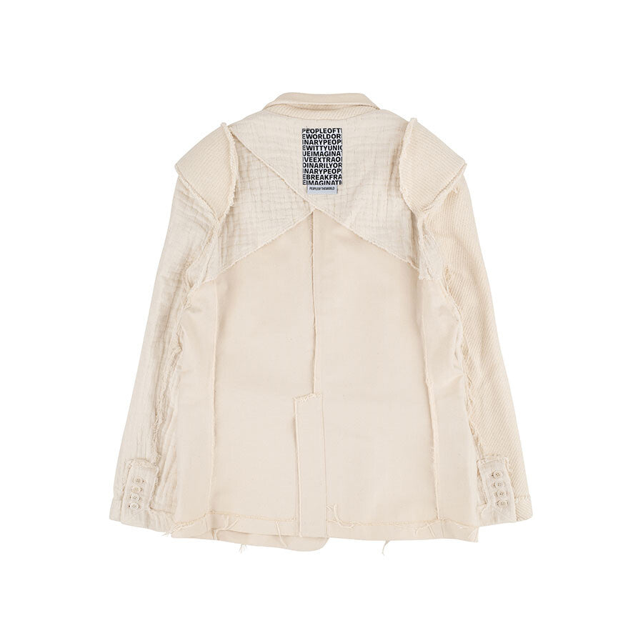 PEOPLE OF THE WORLD ORGANIC COMBI SINGLE JACKET IVORY