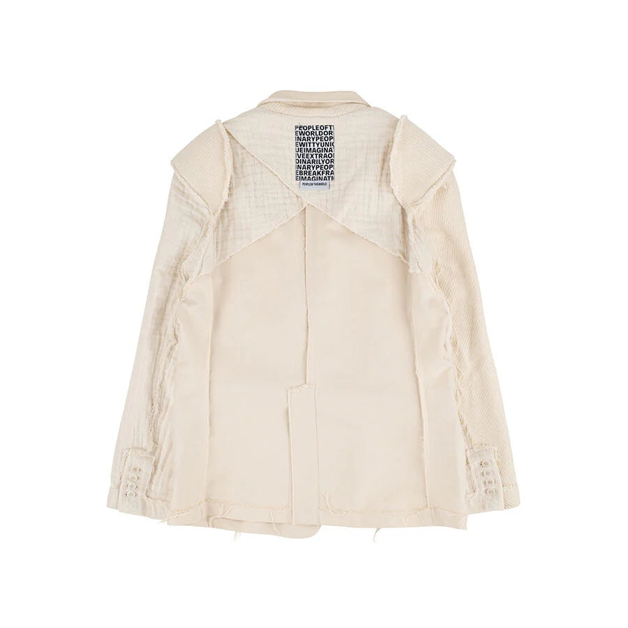 PEOPLE OF THE WORLD ORGANIC COMBI SINGLE JACKET IVORY