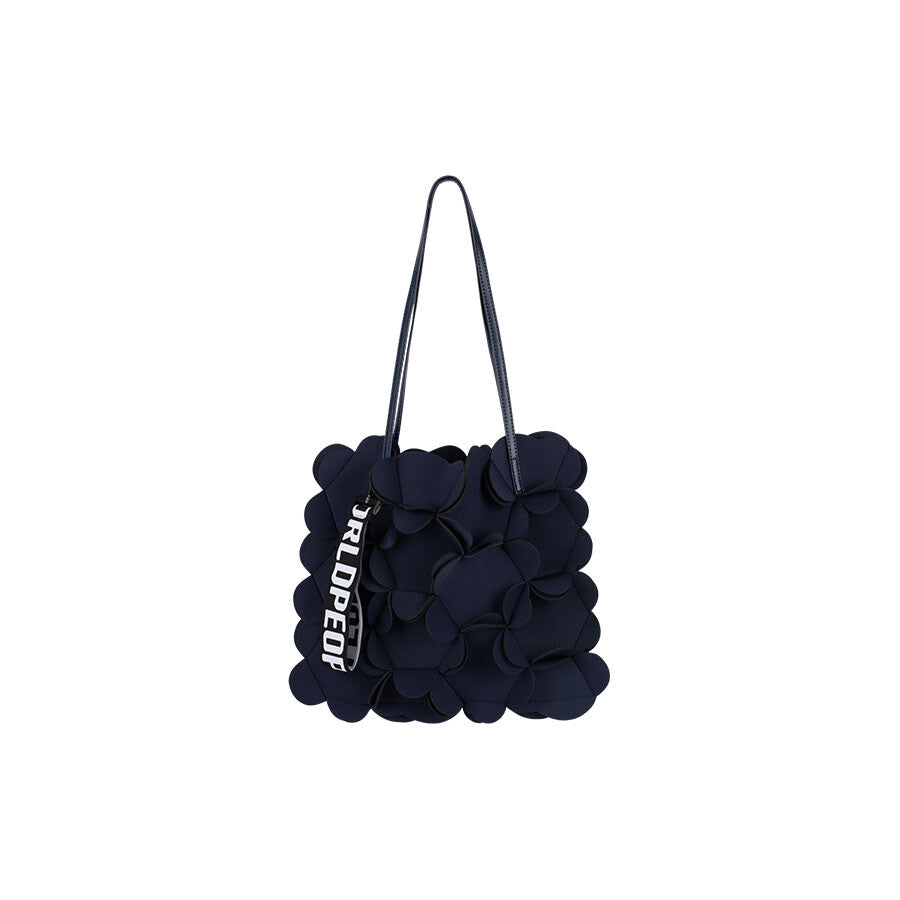 PEOPLE OF THE WORLD NEOPRENE FLOWER SHOULDER BAG