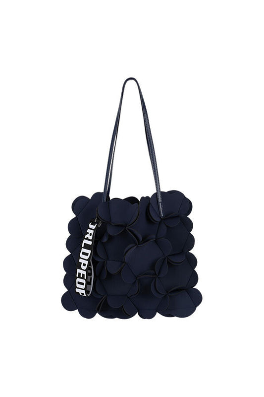 PEOPLE OF THE WORLD NEOPRENE FLOWER SHOULDER BAG